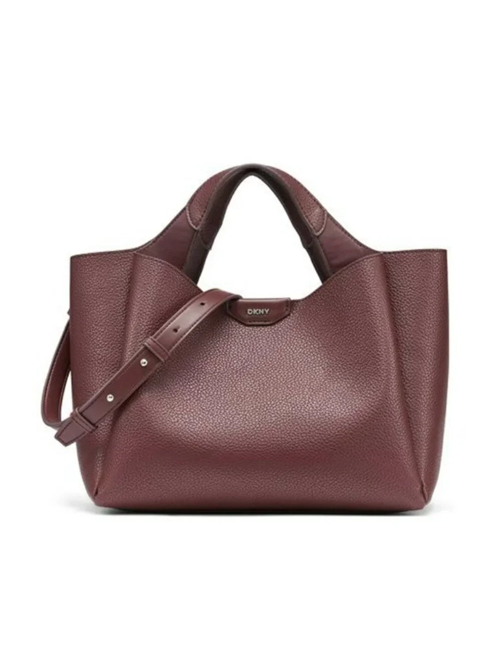 DKNY Willa Women's Small Top Handle Satchel Bag in Burgundy (MSRP $198)